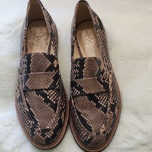 Vince Camuto Textured Leather Loafers